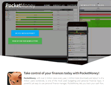 Tablet Screenshot of pocketmoney.com